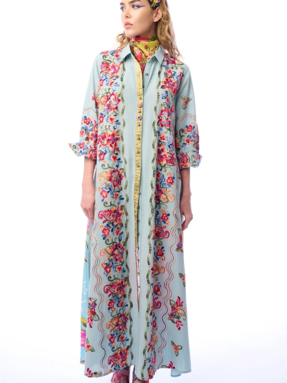 Aratta Beauty Mark Maxi Duster, NWT